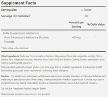 Load image into Gallery viewer, SAMe 400mg 60ct